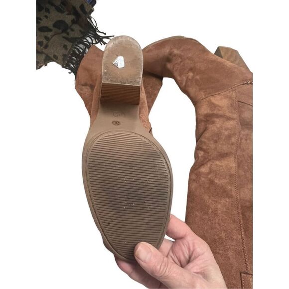 Ana Lendy Memory Foam Faux Suede Heeled Boots Sz 9.5 - Picture 2 of 8